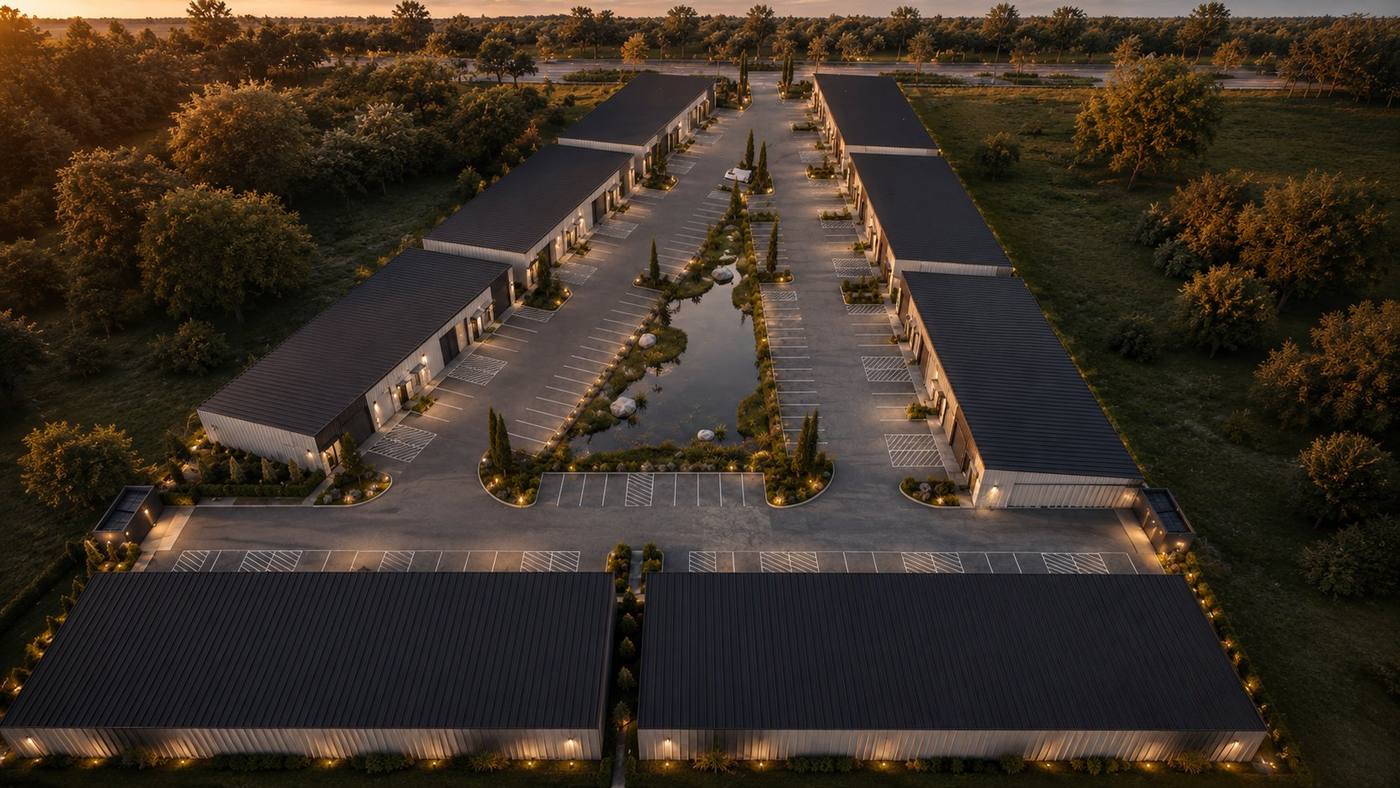 THEEBE flex development aerial render