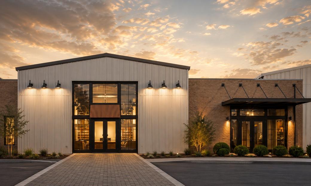 Retail warehouse development render